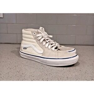 Vans Skate Sk8-Hi Raw Bone Canvas Classic White Size US 8 Men's New VN0A5FCCACV